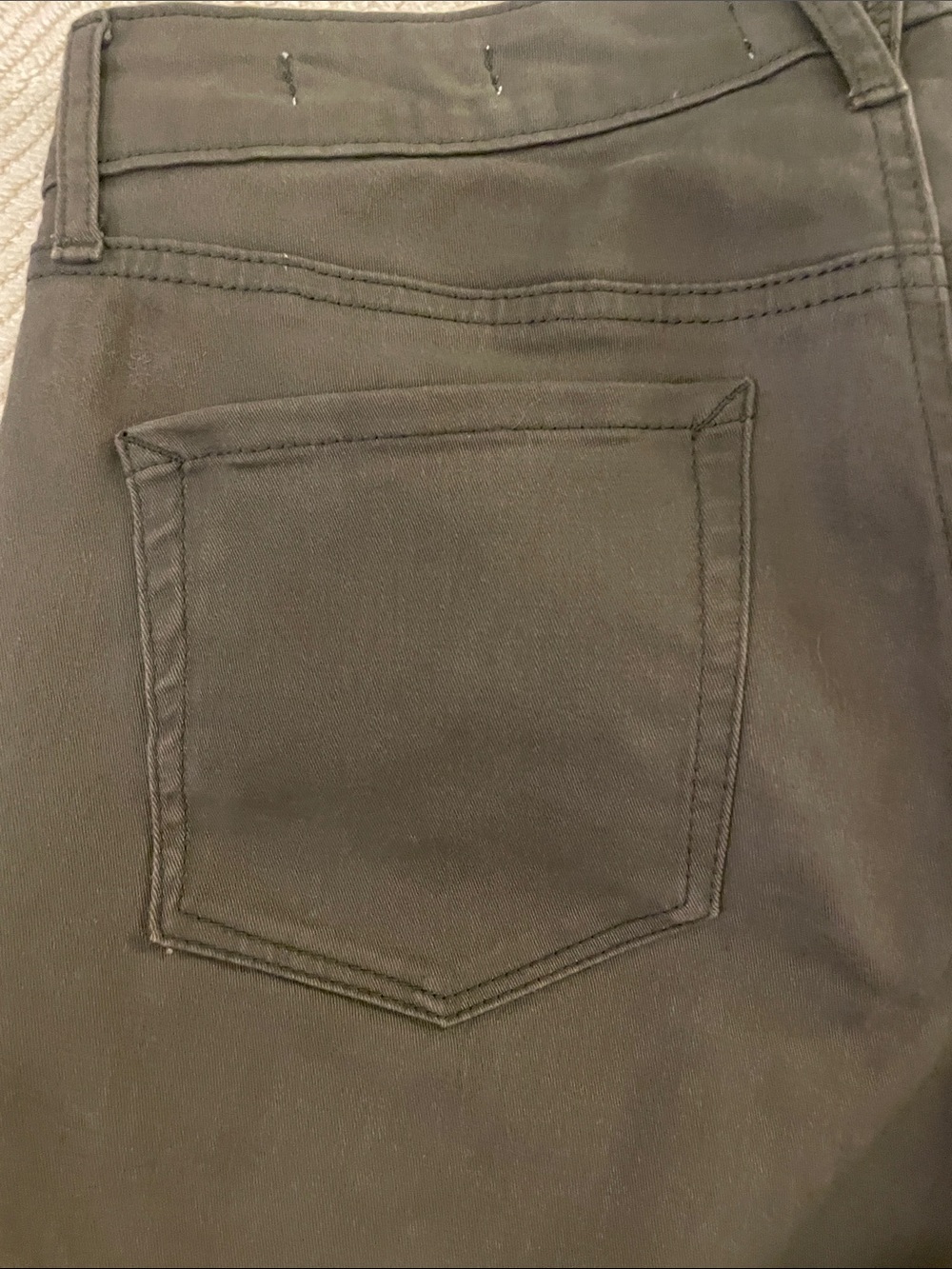 Jessica Simpson Olive Green Relaxed Skinny Cropped Women’s Jeans - Picture 8 of 10